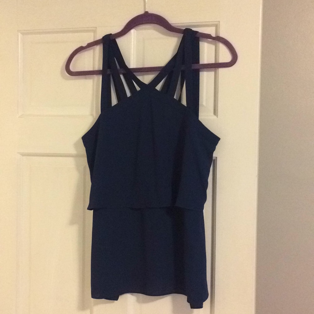 Navy BCBG top